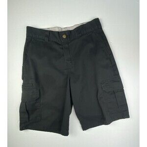 Dickies Shorts Mens 32 Relaxed Fit Cargo Shorts Black Work Streetwear 11" Inseam